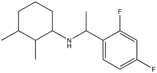 N-[1-(2,4-difluorophenyl)ethyl]-2,3-dimethylcyclohexan-1-amine Struktur