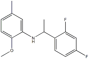 N-[1-(2,4-difluorophenyl)ethyl]-2-methoxy-5-methylaniline Struktur