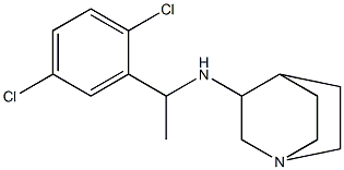 N-[1-(2,5-dichlorophenyl)ethyl]-1-azabicyclo[2.2.2]octan-3-amine Struktur