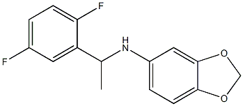 N-[1-(2,5-difluorophenyl)ethyl]-2H-1,3-benzodioxol-5-amine Struktur