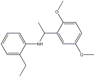 N-[1-(2,5-dimethoxyphenyl)ethyl]-2-ethylaniline Struktur