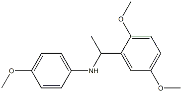 N-[1-(2,5-dimethoxyphenyl)ethyl]-4-methoxyaniline Struktur