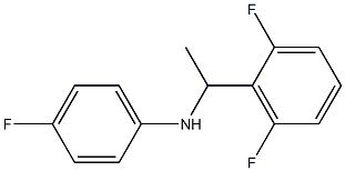 N-[1-(2,6-difluorophenyl)ethyl]-4-fluoroaniline Struktur