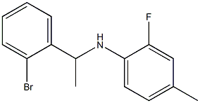 N-[1-(2-bromophenyl)ethyl]-2-fluoro-4-methylaniline Struktur