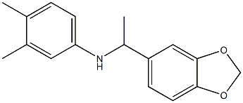 N-[1-(2H-1,3-benzodioxol-5-yl)ethyl]-3,4-dimethylaniline Struktur