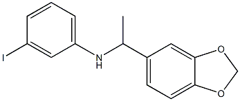 N-[1-(2H-1,3-benzodioxol-5-yl)ethyl]-3-iodoaniline Struktur