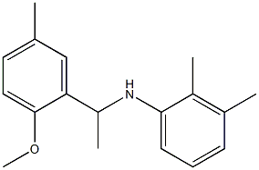 N-[1-(2-methoxy-5-methylphenyl)ethyl]-2,3-dimethylaniline Struktur