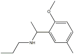 N-[1-(2-methoxy-5-methylphenyl)ethyl]-N-propylamine Struktur