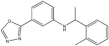 N-[1-(2-methylphenyl)ethyl]-3-(1,3,4-oxadiazol-2-yl)aniline Struktur