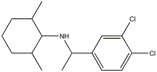 N-[1-(3,4-dichlorophenyl)ethyl]-2,6-dimethylcyclohexan-1-amine Struktur