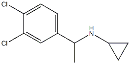 N-[1-(3,4-dichlorophenyl)ethyl]cyclopropanamine Struktur