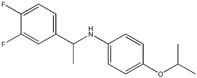 N-[1-(3,4-difluorophenyl)ethyl]-4-(propan-2-yloxy)aniline Struktur