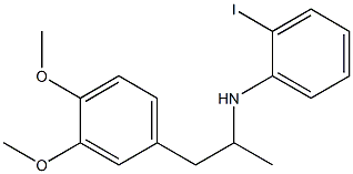 N-[1-(3,4-dimethoxyphenyl)propan-2-yl]-2-iodoaniline Struktur