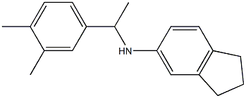 N-[1-(3,4-dimethylphenyl)ethyl]-2,3-dihydro-1H-inden-5-amine Struktur