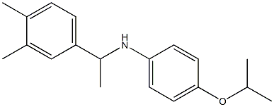 N-[1-(3,4-dimethylphenyl)ethyl]-4-(propan-2-yloxy)aniline Struktur