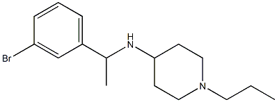 N-[1-(3-bromophenyl)ethyl]-1-propylpiperidin-4-amine Struktur