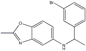 N-[1-(3-bromophenyl)ethyl]-2-methyl-1,3-benzoxazol-5-amine Struktur