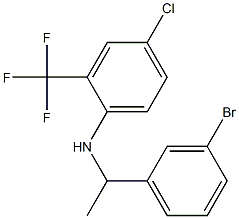 N-[1-(3-bromophenyl)ethyl]-4-chloro-2-(trifluoromethyl)aniline Struktur