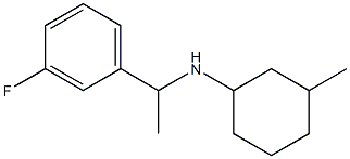 N-[1-(3-fluorophenyl)ethyl]-3-methylcyclohexan-1-amine Struktur