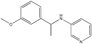 N-[1-(3-methoxyphenyl)ethyl]pyridin-3-amine Struktur