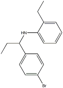 N-[1-(4-bromophenyl)propyl]-2-ethylaniline Struktur