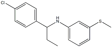 N-[1-(4-chlorophenyl)propyl]-3-(methylsulfanyl)aniline Struktur