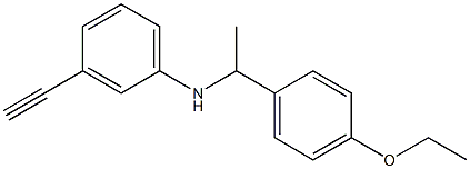 N-[1-(4-ethoxyphenyl)ethyl]-3-ethynylaniline Struktur