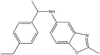 N-[1-(4-ethylphenyl)ethyl]-2-methyl-1,3-benzoxazol-5-amine Struktur