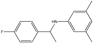 N-[1-(4-fluorophenyl)ethyl]-3,5-dimethylaniline Struktur