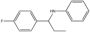 N-[1-(4-fluorophenyl)propyl]aniline Struktur