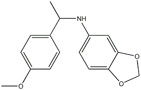 N-[1-(4-methoxyphenyl)ethyl]-2H-1,3-benzodioxol-5-amine Struktur