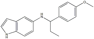 N-[1-(4-methoxyphenyl)propyl]-1H-indol-5-amine Struktur