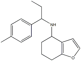 N-[1-(4-methylphenyl)propyl]-4,5,6,7-tetrahydro-1-benzofuran-4-amine Struktur