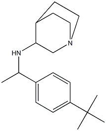 N-[1-(4-tert-butylphenyl)ethyl]-1-azabicyclo[2.2.2]octan-3-amine Struktur