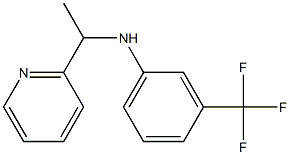 N-[1-(pyridin-2-yl)ethyl]-3-(trifluoromethyl)aniline Struktur