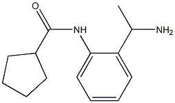 N-[2-(1-aminoethyl)phenyl]cyclopentanecarboxamide Struktur