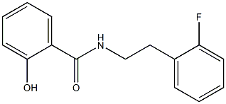 N-[2-(2-fluorophenyl)ethyl]-2-hydroxybenzamide Struktur