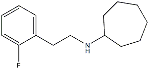 N-[2-(2-fluorophenyl)ethyl]cycloheptanamine Struktur