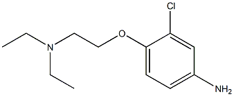 N-[2-(4-amino-2-chlorophenoxy)ethyl]-N,N-diethylamine Struktur