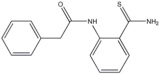 N-[2-(aminocarbonothioyl)phenyl]-2-phenylacetamide Struktur