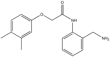 N-[2-(aminomethyl)phenyl]-2-(3,4-dimethylphenoxy)acetamide Struktur