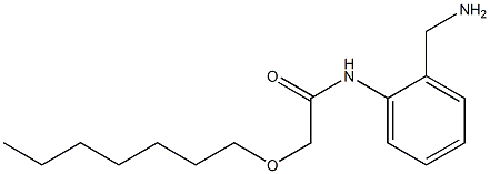 N-[2-(aminomethyl)phenyl]-2-(heptyloxy)acetamide Struktur