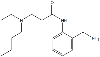 N-[2-(aminomethyl)phenyl]-3-[butyl(ethyl)amino]propanamide Struktur