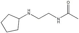 N-[2-(cyclopentylamino)ethyl]acetamide Struktur