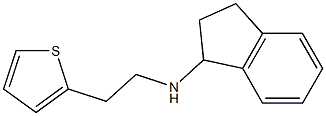 N-[2-(thiophen-2-yl)ethyl]-2,3-dihydro-1H-inden-1-amine Struktur