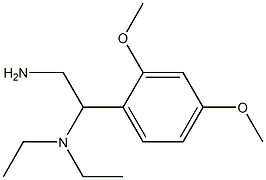 N-[2-amino-1-(2,4-dimethoxyphenyl)ethyl]-N,N-diethylamine Struktur