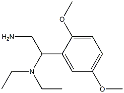 N-[2-amino-1-(2,5-dimethoxyphenyl)ethyl]-N,N-diethylamine Struktur