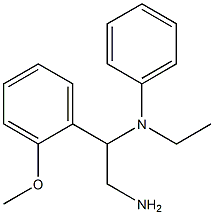 N-[2-amino-1-(2-methoxyphenyl)ethyl]-N-ethyl-N-phenylamine Struktur