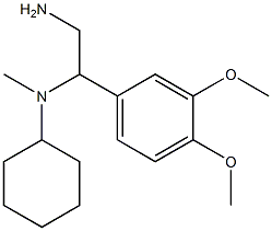 N-[2-amino-1-(3,4-dimethoxyphenyl)ethyl]-N-cyclohexyl-N-methylamine Struktur