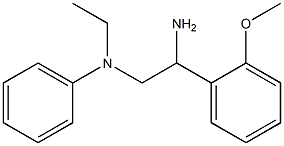 N-[2-amino-2-(2-methoxyphenyl)ethyl]-N-ethyl-N-phenylamine Struktur